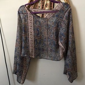 Crop top blouse